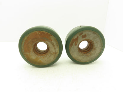 Raymond Thombert 2575A0 Industrial Wheel Resilient Solid 7x3.62" T103N Lot of 2