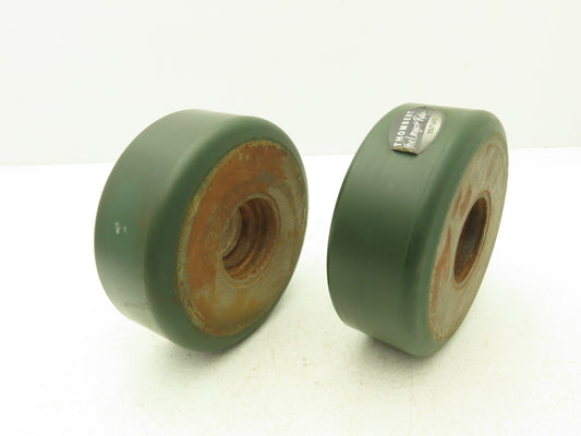 Raymond Thombert 2575A0 Industrial Wheel Resilient Solid 7x3.62" T103N Lot of 2