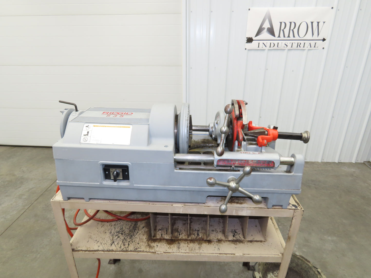 Ridgid 535 Pipe Bolt Threader Machine Stand 120VAC 15A Universal 811A Die 1/8-2"