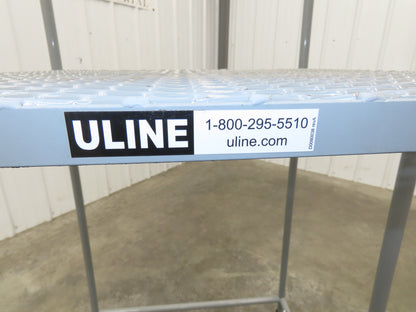 Uline H-1082-20 Rolling Ladder 4 Step 20" Work Platform 40" Top Step 450lbs Cap