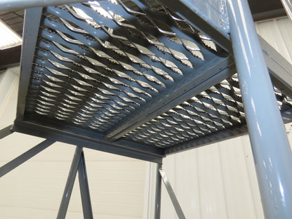 Uline H-7919 Rolling Ladder 4 Step 36" Work Platform 40" Top Step 800lbs Cap