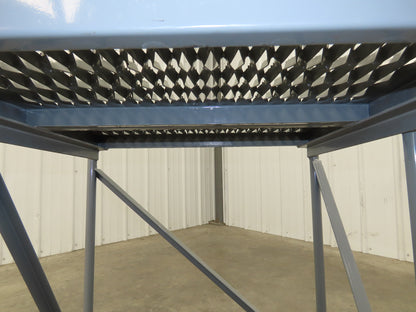 Uline H-4928 Rolling Ladder 3 Step 24" Work Platform 30" Top Step 800lbs Cap