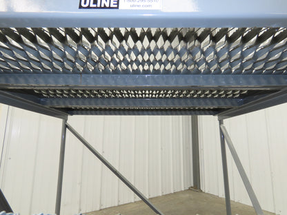 Uline H-1868 Rolling Ladder 4 Step 36" Work Platform 40" Top Step 800lbs Cap