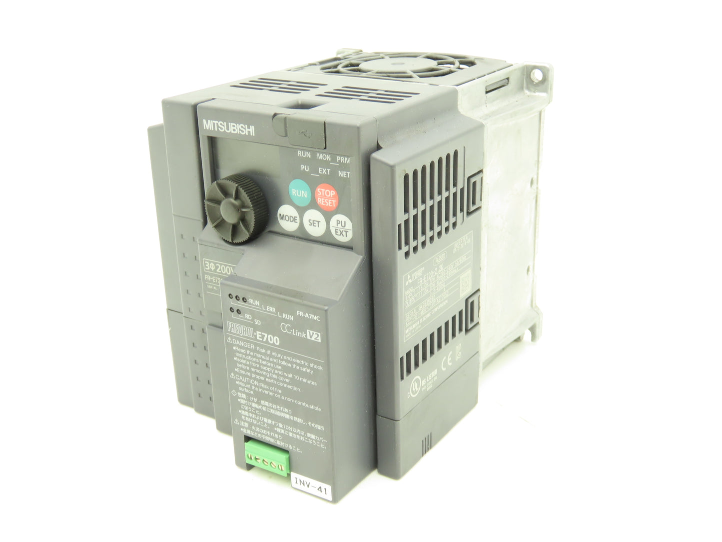 Mitsubishi FR-A7NC AC Servo Drive 2.2kW 3Hp 200-240V 3Ph w/CC-Link Module