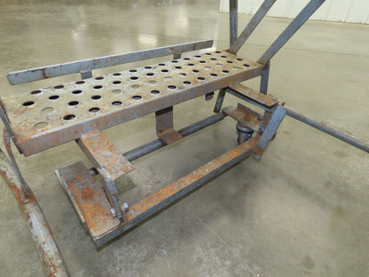 Cotterman 933701 Rolling Ladder 5 Step 10" Work Platform 50" Top Step 450lbs