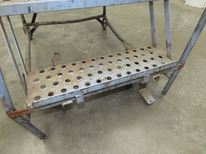 Cotterman 933701 Rolling Ladder 5 Step 10" Work Platform 50" Top Step 450lbs