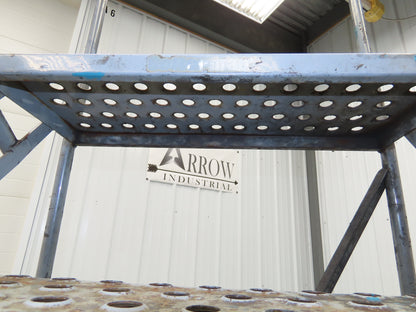 Cotterman 933701 Rolling Ladder 5 Step 10" Work Platform 50" Top Step 450lbs