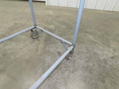 Uline H-5073A-10 Rolling Ladder Narrow Aisle 5 Step 10" Platform 50" Top Step