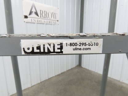 Uline H-5073A-10 Rolling Ladder Narrow Aisle 5 Step 10" Platform 50" Top Step