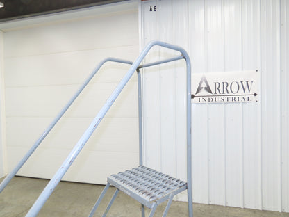 Cotterman 1204R Rolling Ladder Narrow Aisle 4 Step 12" Platform 40" Top Step