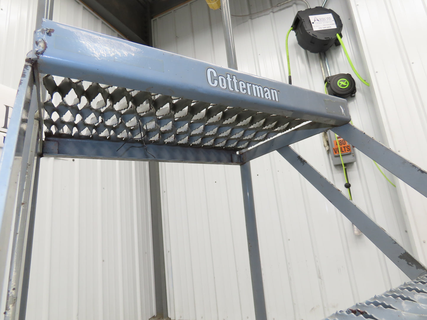 Cotterman 1204R Rolling Ladder Narrow Aisle 4 Step 12" Platform 40" Top Step