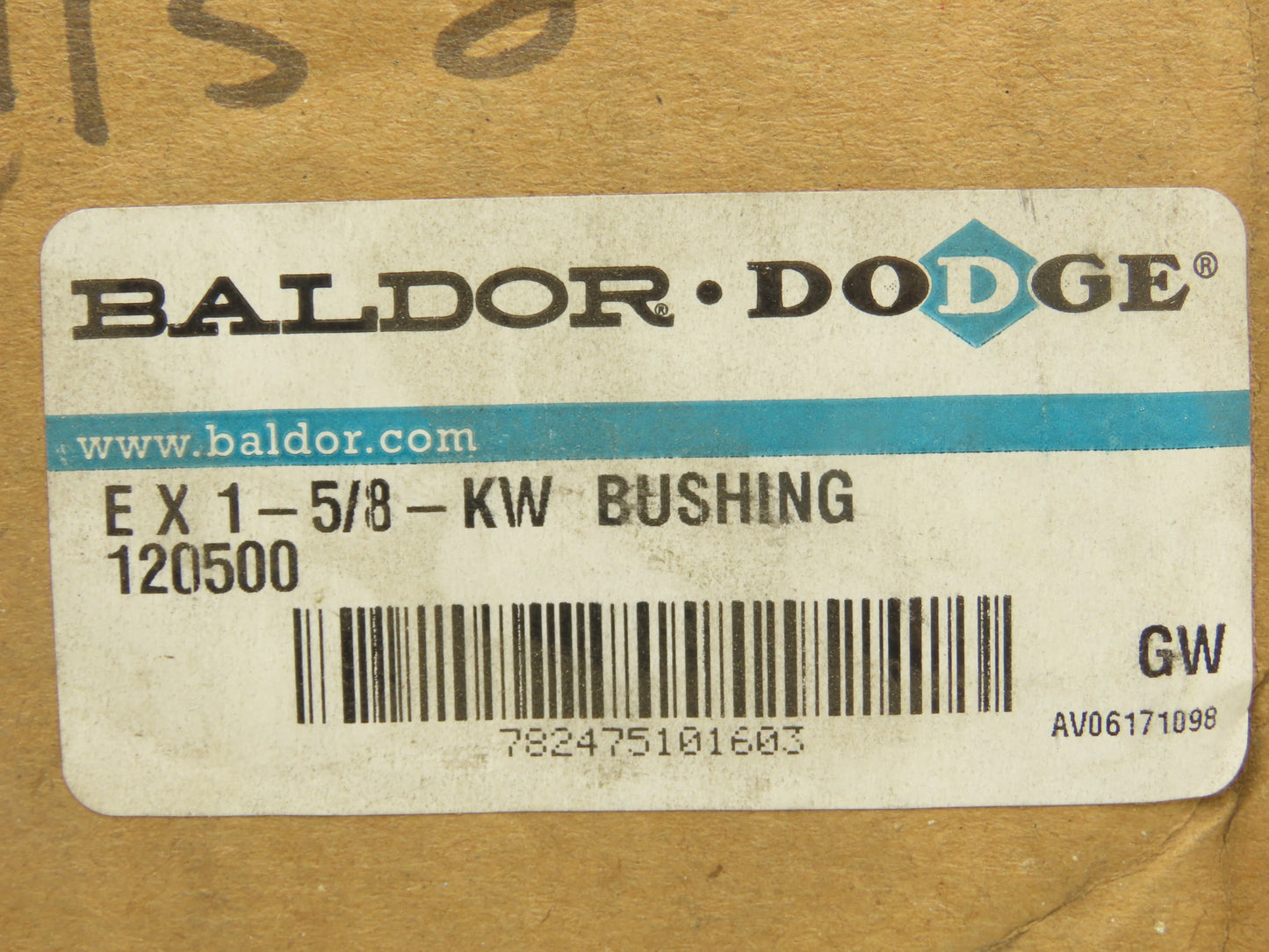 Dodge 120500 QD Bushing 1-5/8" Bore 6.00" Flange 2-5/8" Length 3/8" Keyway