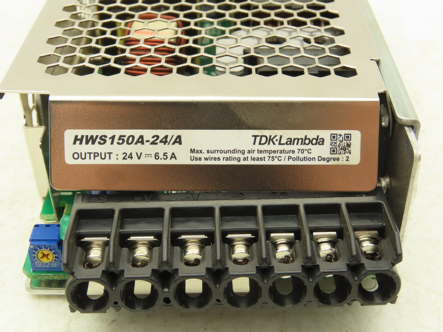 TDK-Lambda HWS150A-24/A Power Supply 24VDC 6.5A Out 120/240VAC 1Ph 2A In