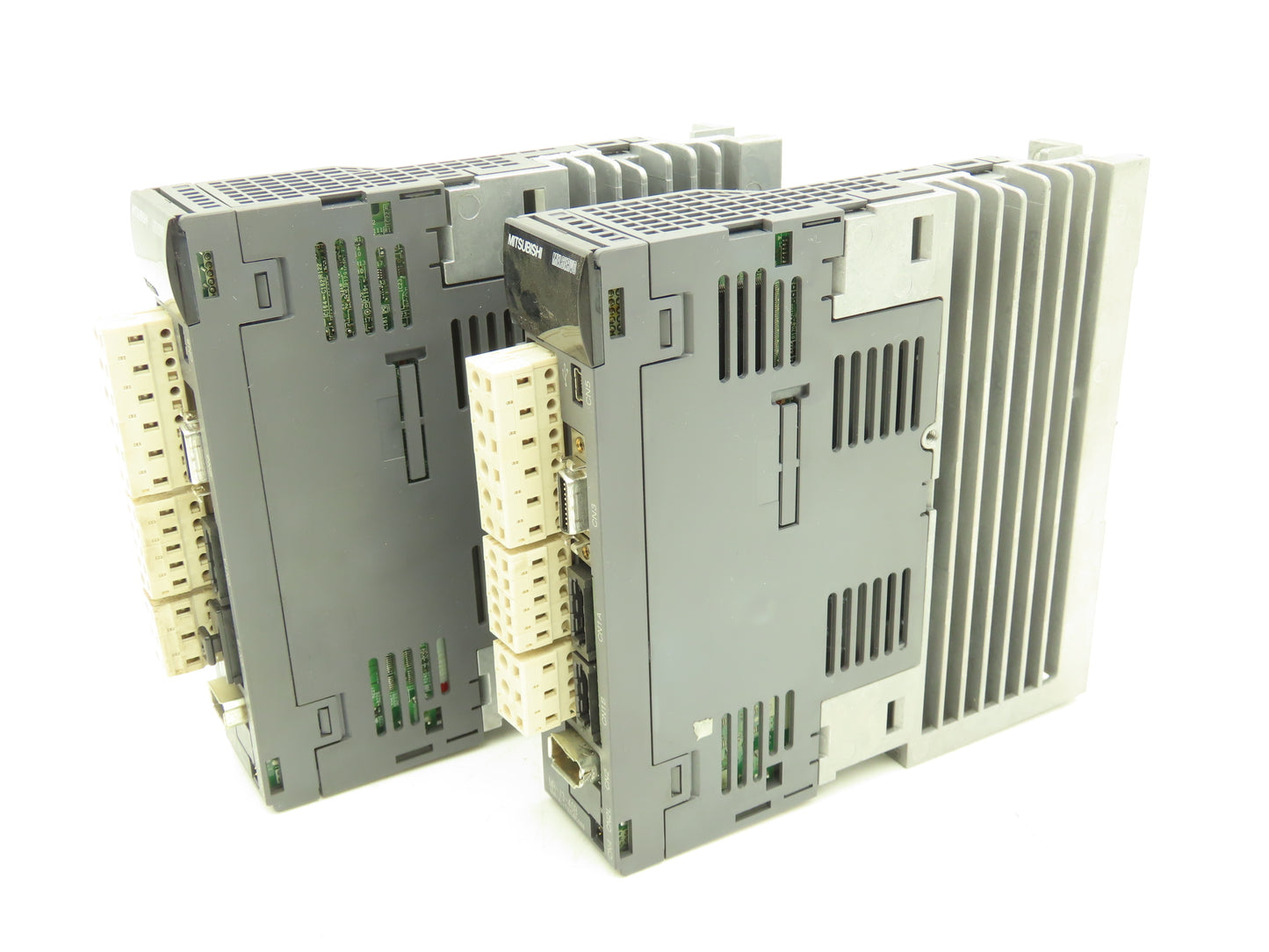 Mitsubishi MRJ340B AC Servo Inverter Drive 0.4kW 200-240V 3Ph MELSERVO Lot of 2