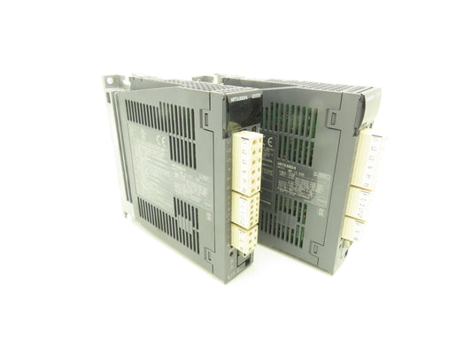 Mitsubishi MRJ340B AC Servo Inverter Drive 0.4kW 200-240V 3Ph MELSERVO Lot of 2