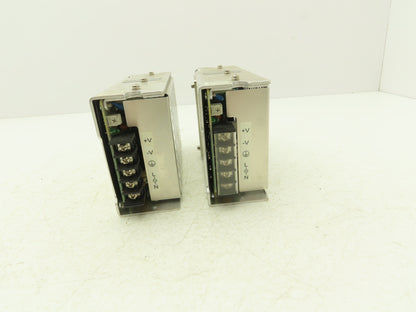 Omron S8JX-N10024CD Power Supply In 100-240VAC Out 24VDC 4.5A DIN Rail Lot of 2