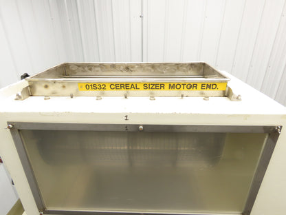 Jantec Food Grade Rotary Granulator Sifter Cereal Sizer Janasizer Conveyor 3PH