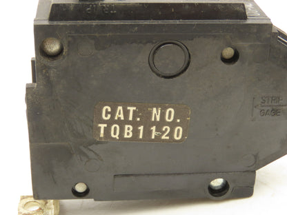General Electric TQB1120 Circuit Breaker 1-Pole 20A Bolt-On 120/240V Lot of 22