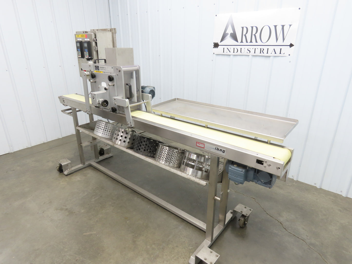 Reisdorf RST 100 Rotary Template Depositor Cookie Dough Cutter Extruder Conveyor