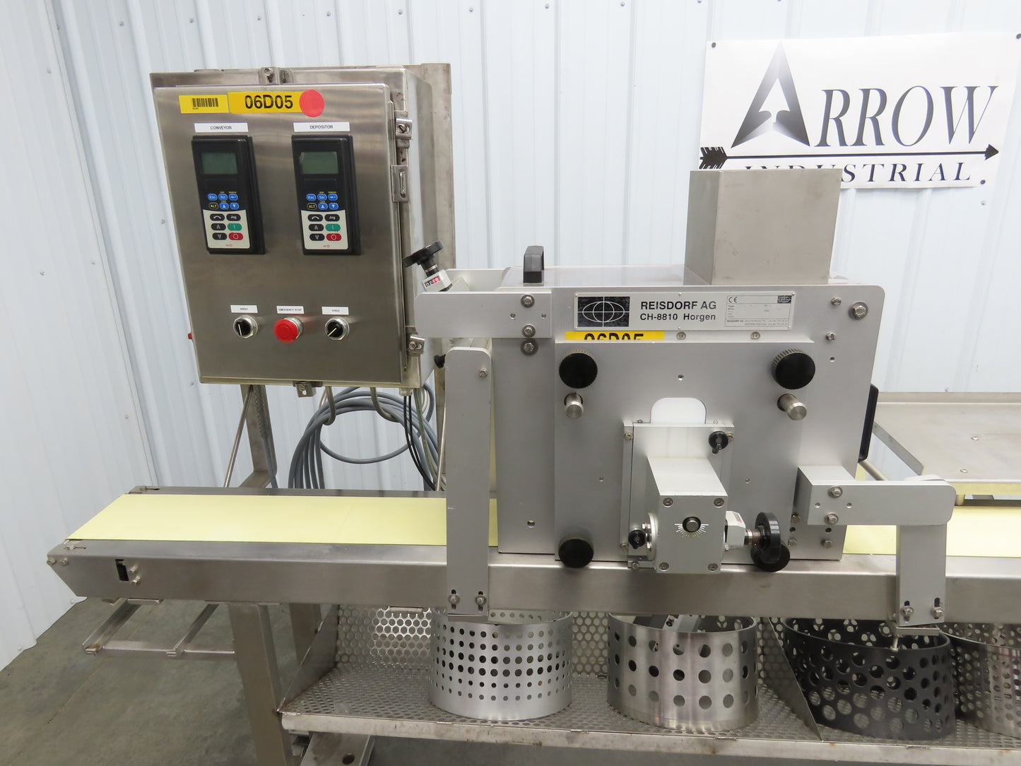 Reisdorf RST 100 Rotary Template Depositor Cookie Dough Cutter Extruder Conveyor