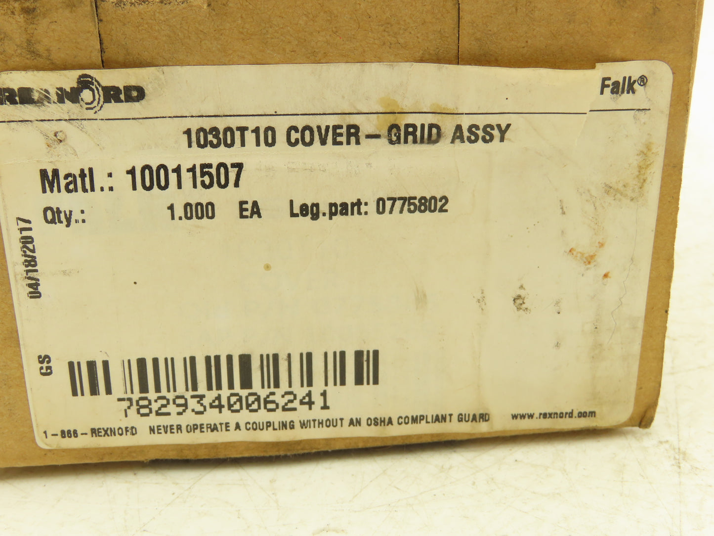Rexnord 1030T10 Falk Steelflex 1030T10 Grid Coupling Cover Assembly Lot of 2