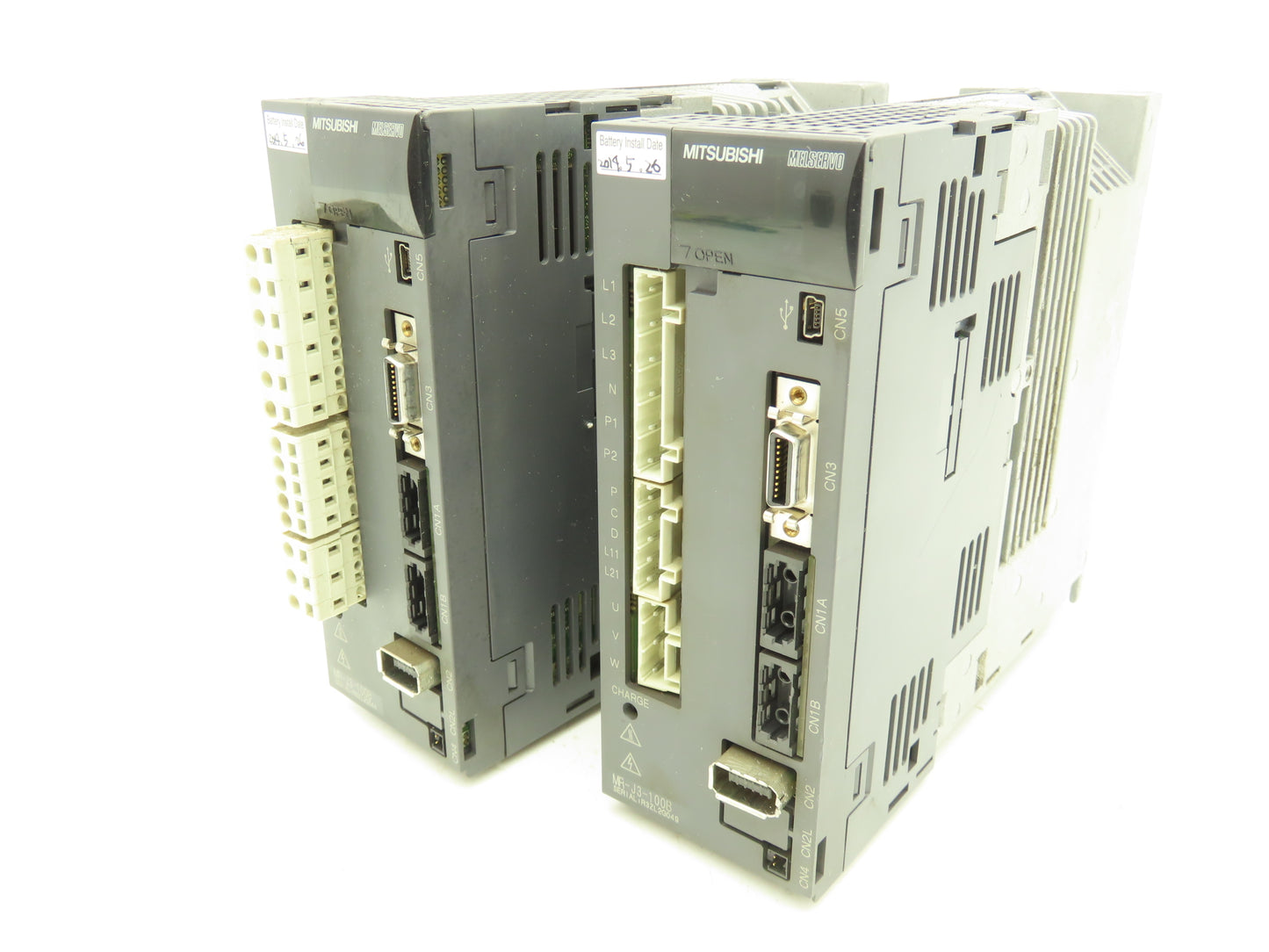 Mitsubishi MR-J3-100B AC Servo Inverter Drive 1kW 200-240V 3Ph MELSERVO Lot of 2