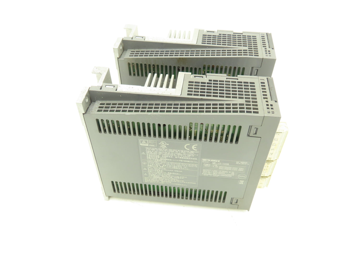 Mitsubishi MR-J3-100B AC Servo Inverter Drive 1kW 200-240V 3Ph MELSERVO Lot of 2