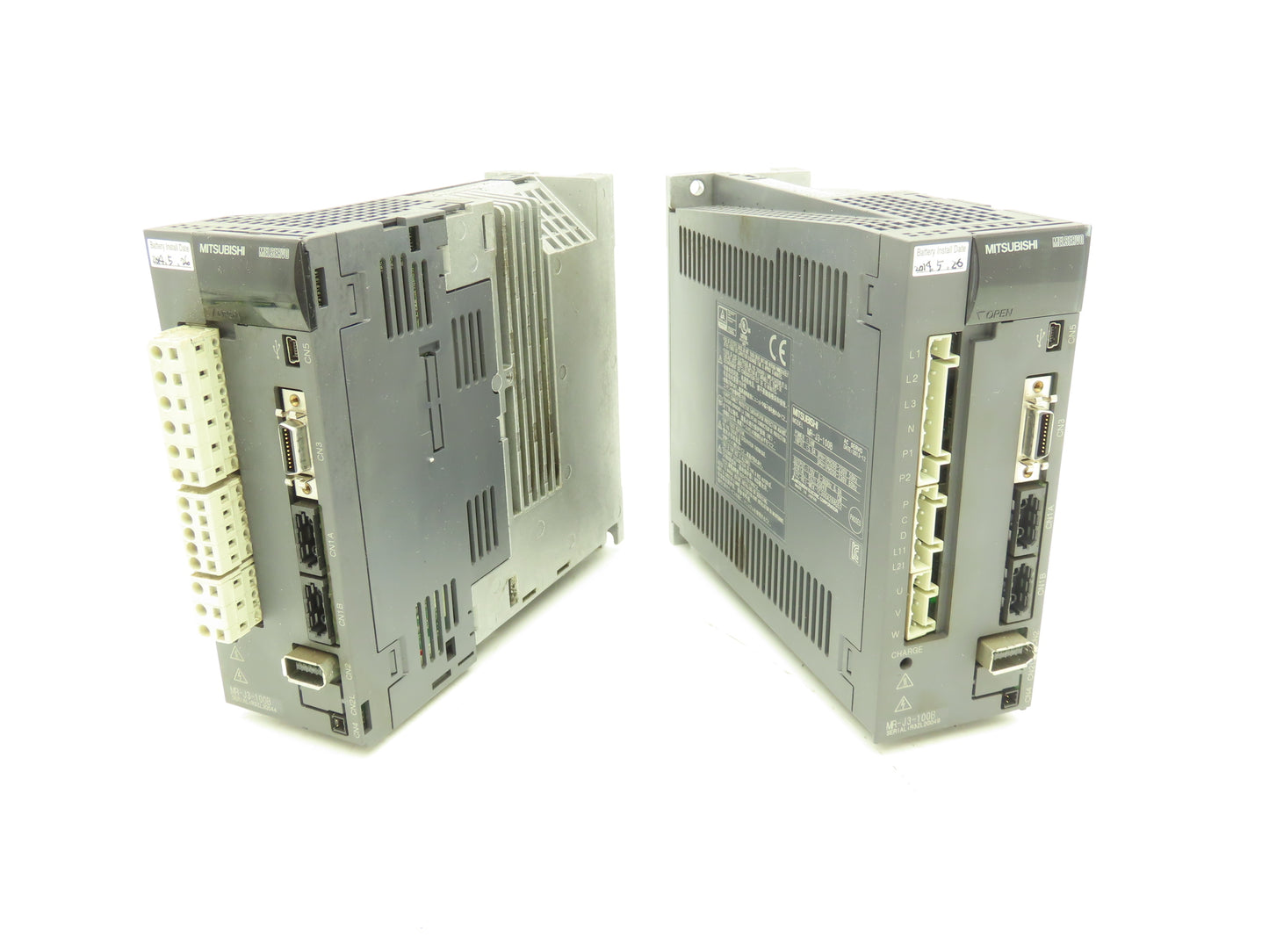 Mitsubishi MR-J3-100B AC Servo Inverter Drive 1kW 200-240V 3Ph MELSERVO Lot of 2