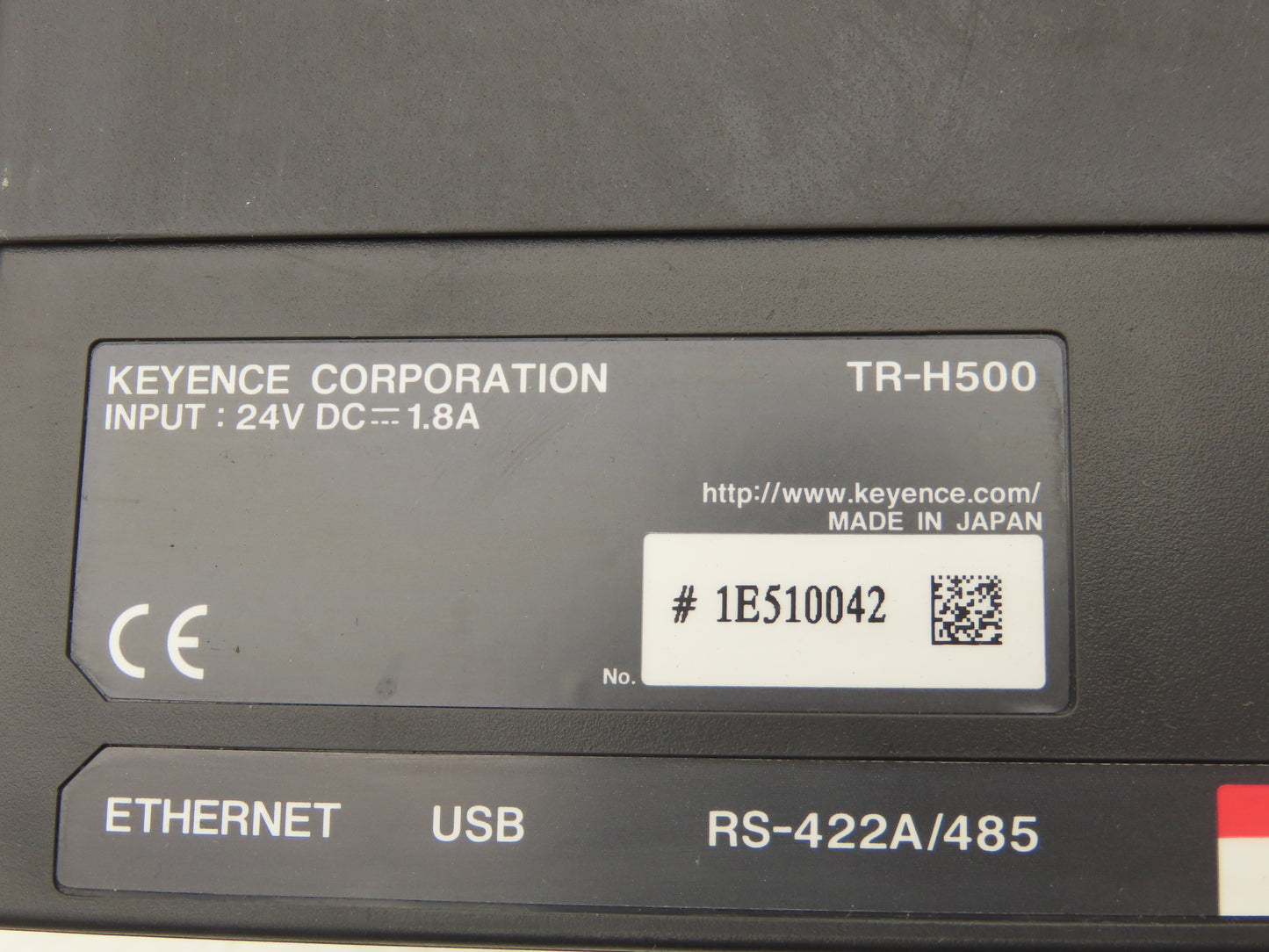 Keyence TR-H500 Operator Control Panel Temp & Data Logger 24VDC Input LCD Screen