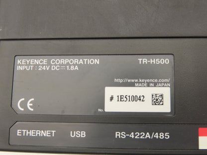Keyence TR-H500 Operator Control Panel Temp & Data Logger 24VDC Input LCD Screen