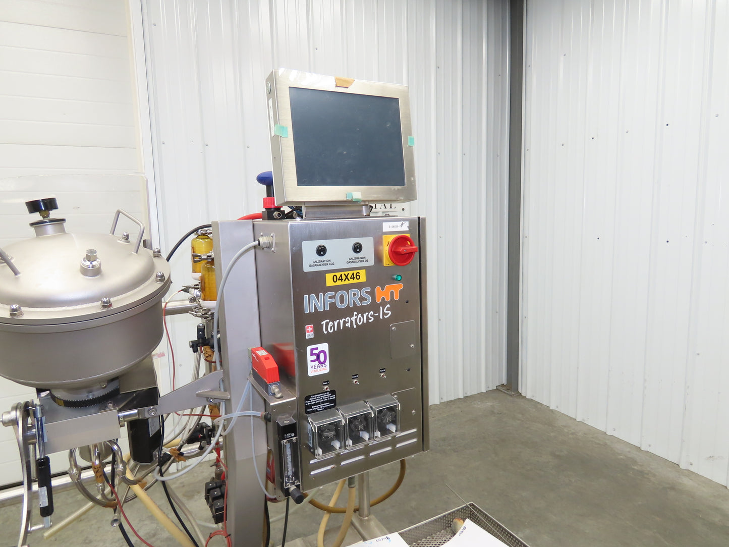 Infors HT Pilot Bioreactor Techfors-IS Pressure Vessel Microbial Fermentation