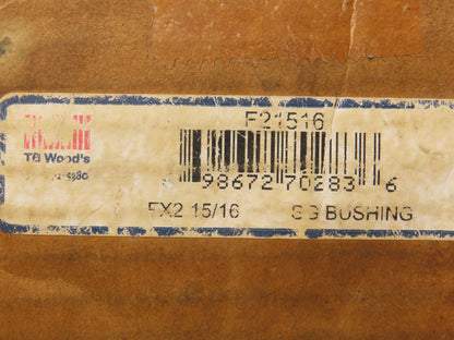 Dodge F21516 QD Bushing F Series 2-5/16" Bore 6.625 Flange OD 3.625" LTB