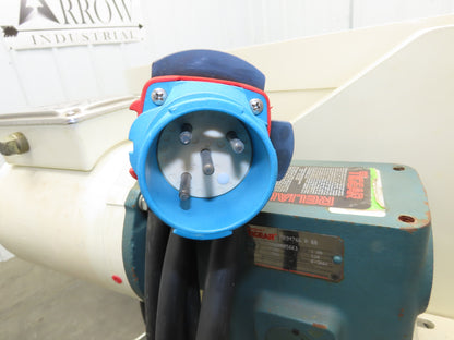 Jantec PTM 90 Deg Curve Portable Conveyor 16" Belt 480V 3PH Variable Speed 45FPM