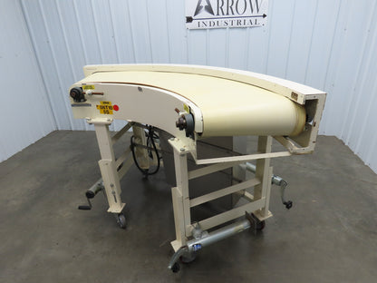 Jantec PTM 90 Deg Curve Portable Conveyor 16" Belt 480V 3PH Variable Speed 45FPM