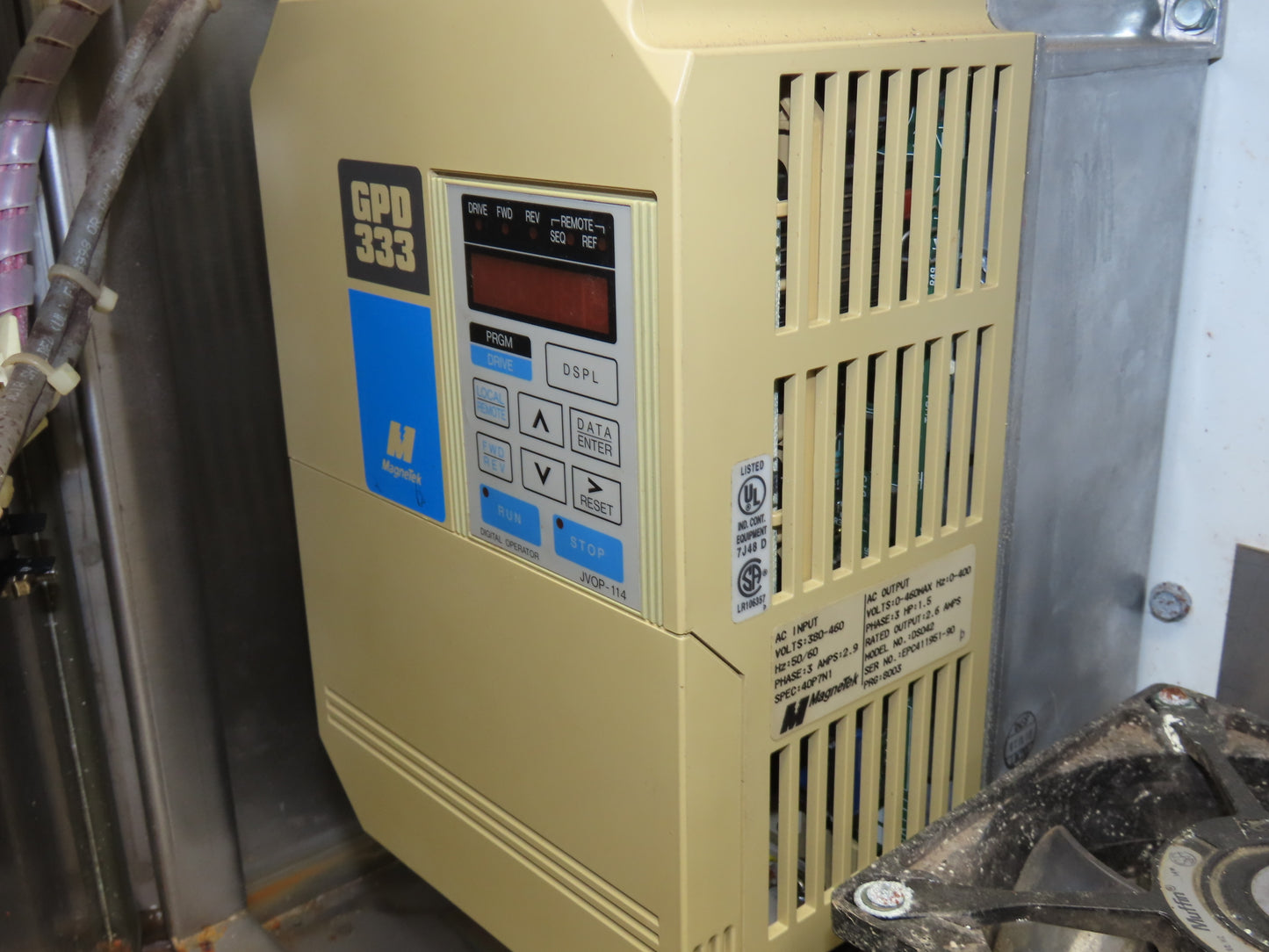 Jantec PTM 90 Deg Curve Portable Conveyor 16" Belt 480V 3PH Variable Speed 45FPM