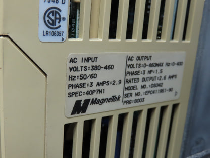 Jantec PTM 90 Deg Curve Portable Conveyor 16" Belt 480V 3PH Variable Speed 45FPM