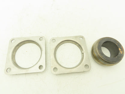 Metallized Carbon 600-2 Carbon Flange Bearing 2.158" Bore 1-7/8" LTB  SS Flange
