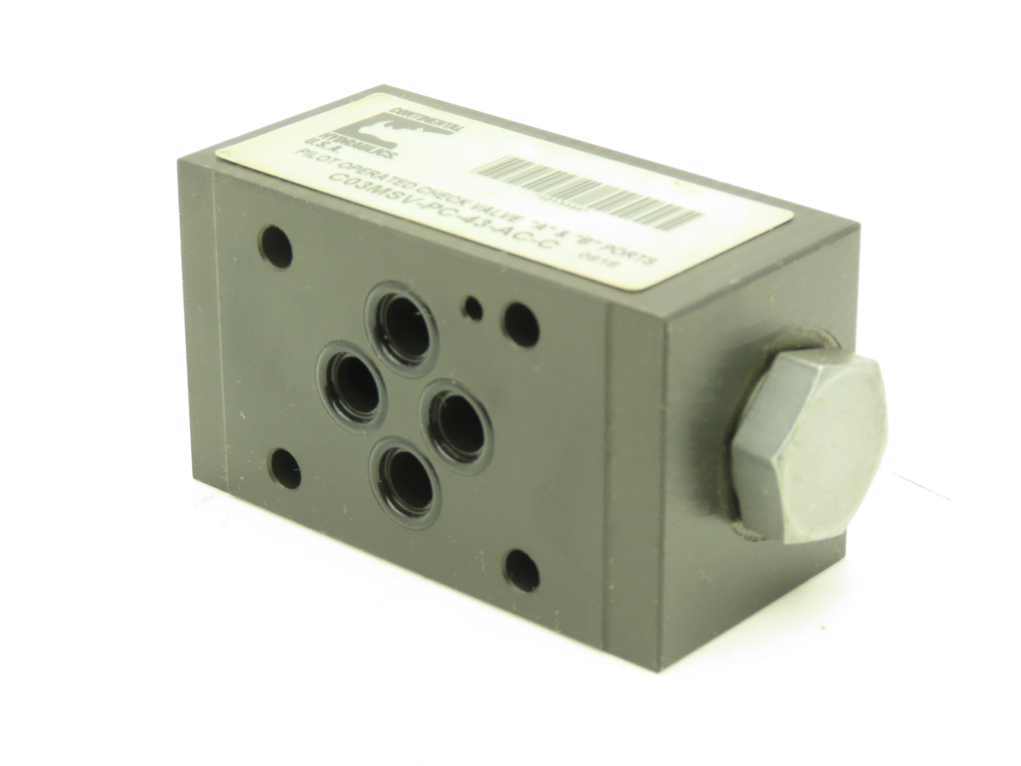 Continental C03MSV-PC-43-AC-C Hydraulic Pilot Operated Check Valve 5000PSI MAX