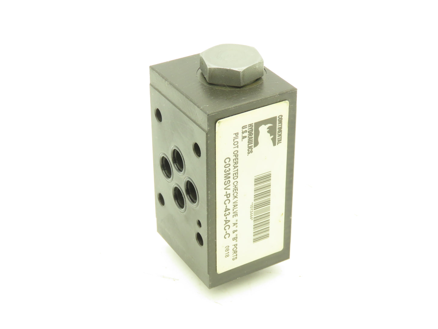 Continental C03MSV-PC-43-AC-C Hydraulic Pilot Operated Check Valve 5000PSI MAX