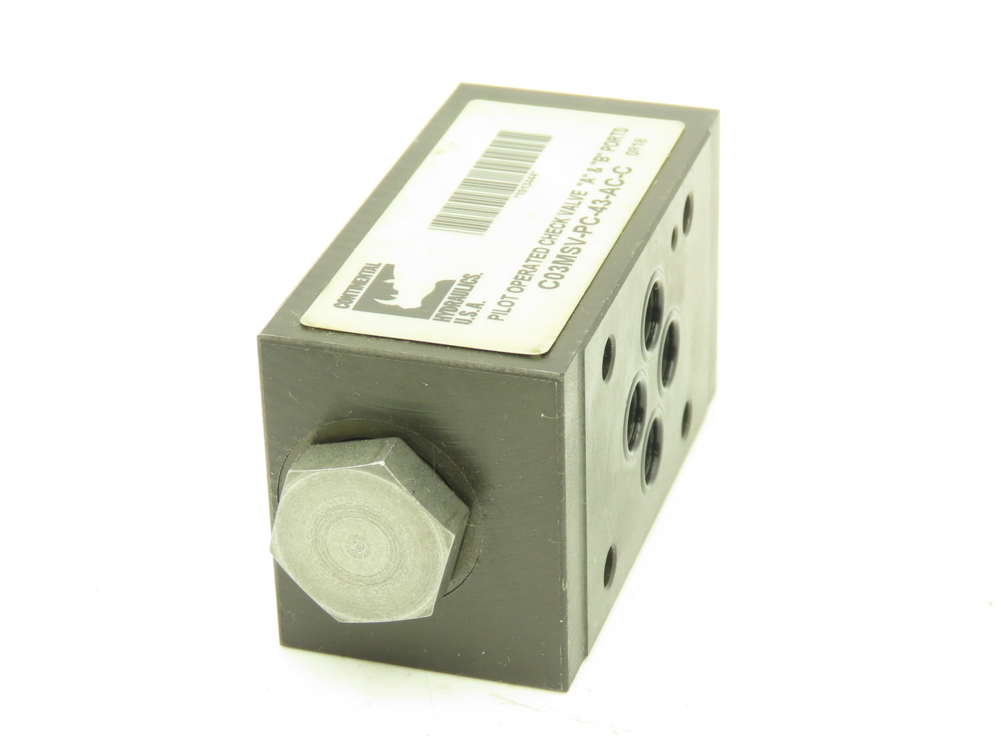 Continental C03MSV-PC-43-AC-C Hydraulic Pilot Operated Check Valve 5000PSI MAX