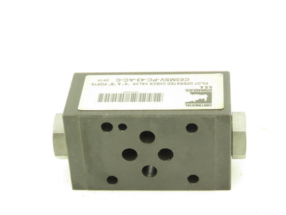 Continental C03MSV-PC-43-AC-C Hydraulic Pilot Operated Check Valve 5000PSI MAX