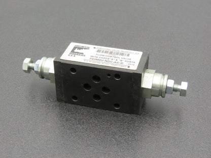 Continental F03MSV-NDC-AC-D Hydraulic A&B Port Flow Control Valve 5000PSI MAX