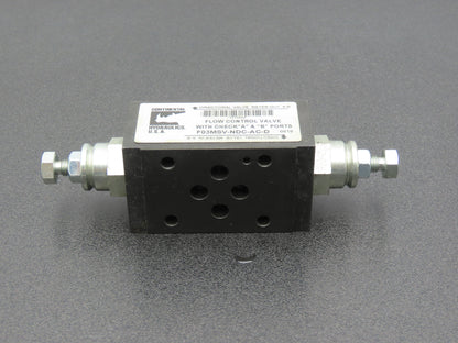 Continental F03MSV-NDC-AC-D Hydraulic A&B Port Flow Control Valve 5000PSI MAX
