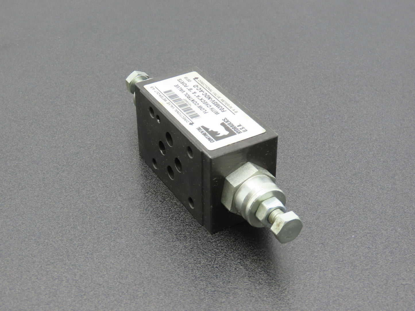 Continental F03MSV-NDC-AC-D Hydraulic A&B Port Flow Control Valve 5000PSI MAX