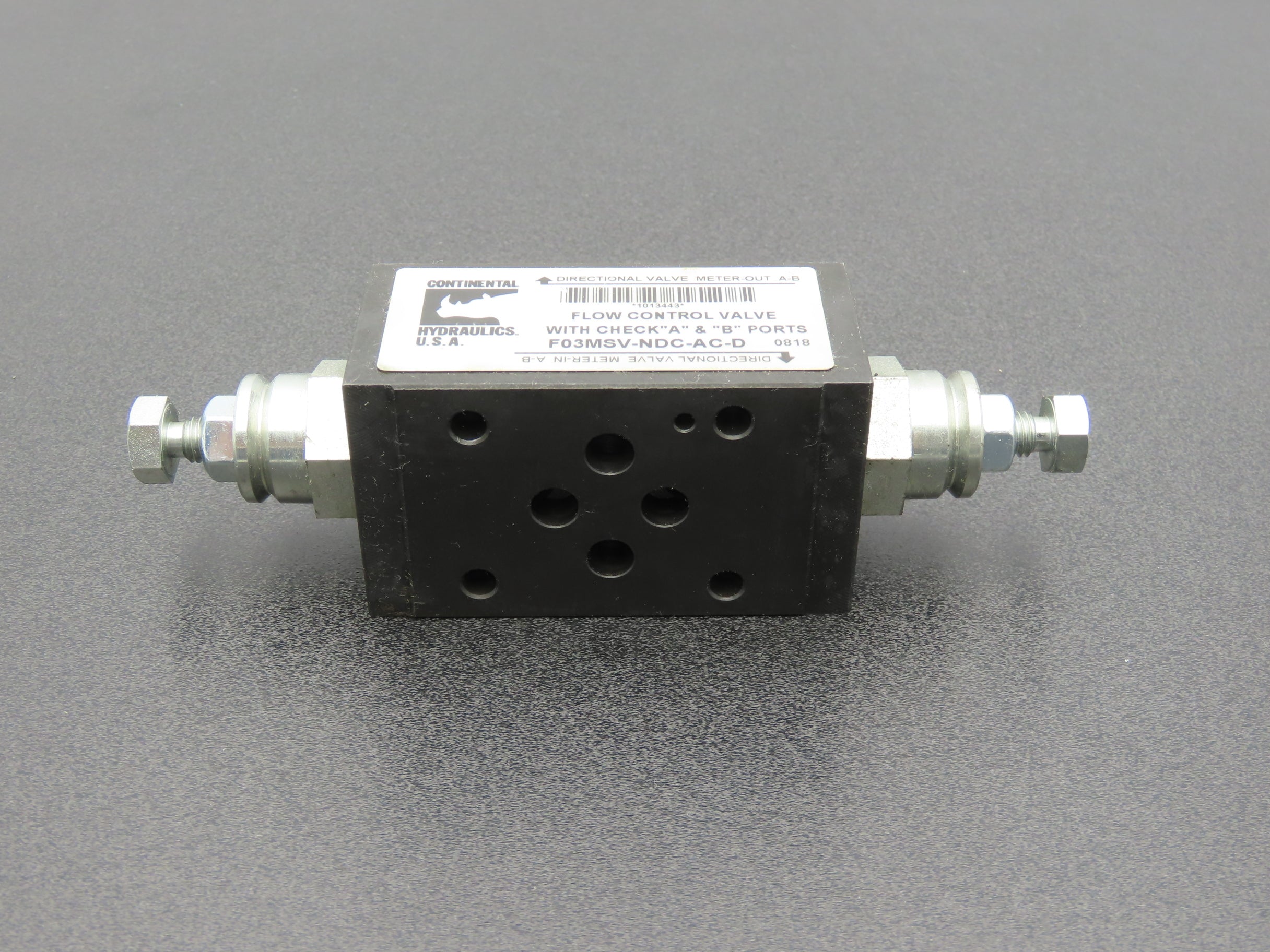 Continental F03MSV-NDC-AC-D Hydraulic A&B Port Flow Control Valve 5000 ...