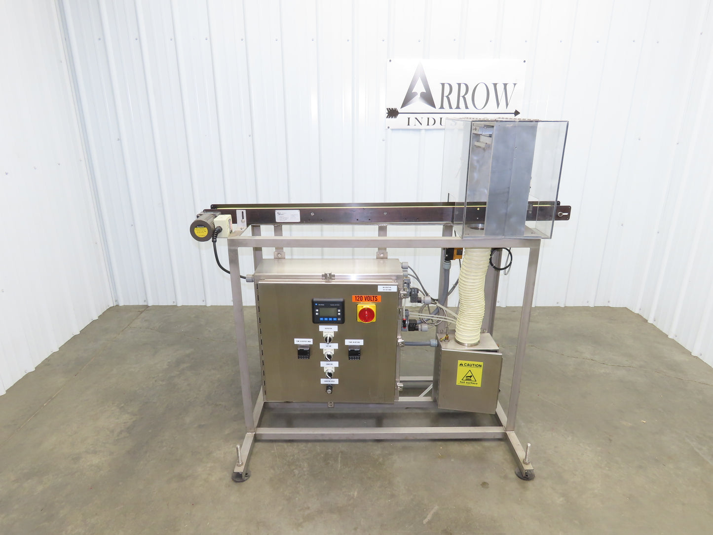 Mini-Mover TCMM 60"L Food Depositor Conveyor w/Heater 115V Adj Speed 40fpm