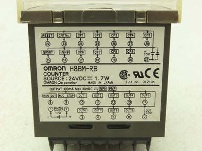Omron H8BM-RB Digital Multifunction Time Counter 24VDC Multi-Channel