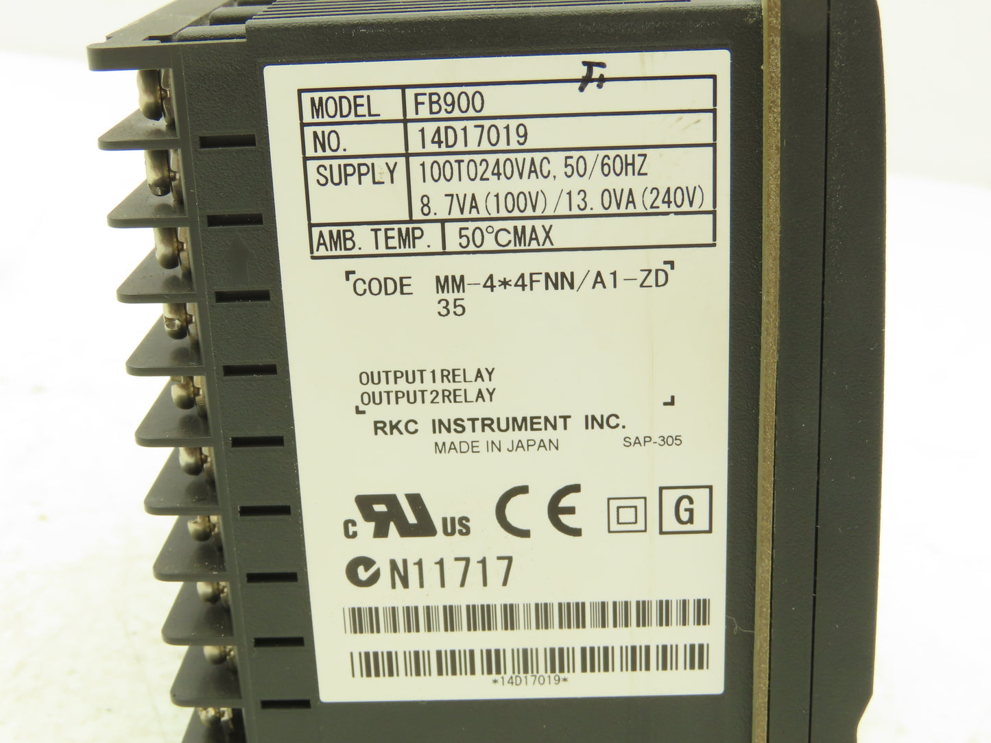 RKC FB900 PLC Temperature Controller Module 100-240VAC Panel Mount