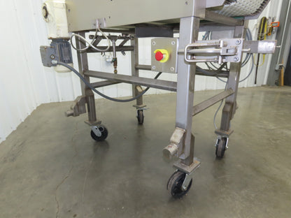 Hosokawa FA420KST 29"x 51"L Food Process Spreader Fanning Conveyor 3PH Adj Speed