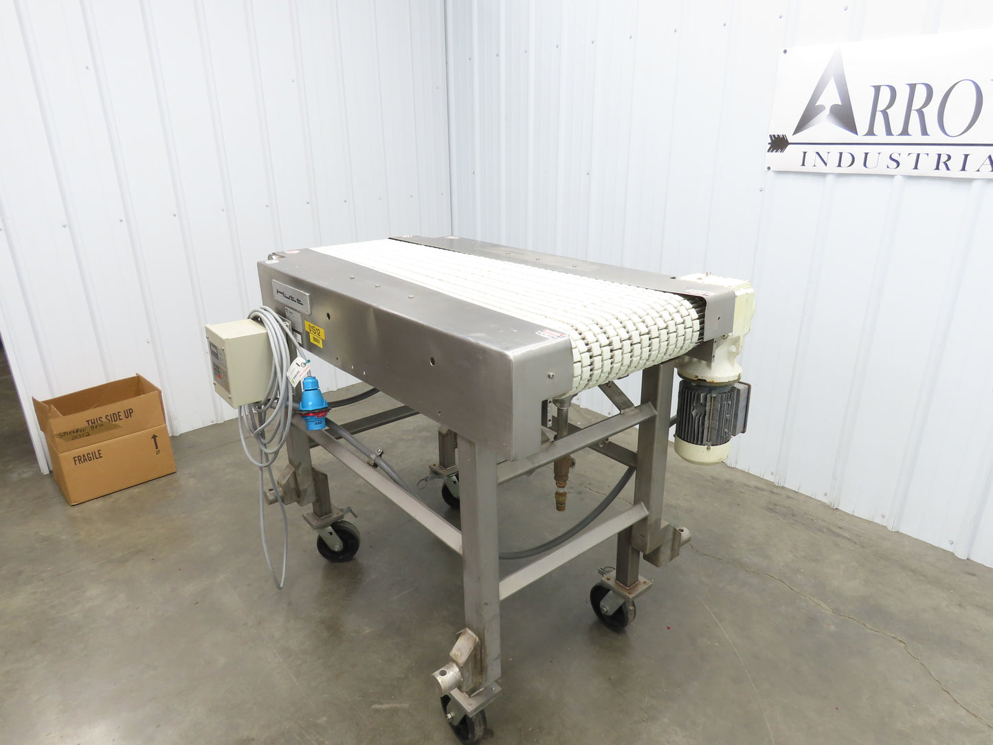 Hosokawa FA420KST 29"x 51"L Food Process Spreader Fanning Conveyor 3PH Adj Speed
